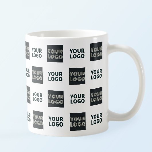 2 Logo's eenvoudige herhalende Logo | Wit Koffiemok