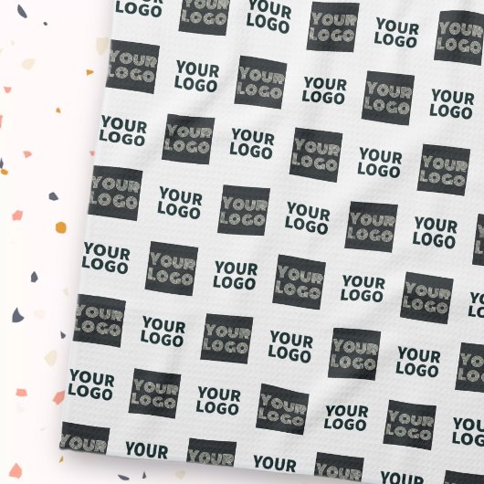 2 Logo's eenvoudige herhalende Logo | Wit Theedoek