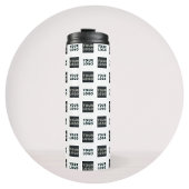 2 Logo's eenvoudige herhalende Logo | Wit Thermosbeker