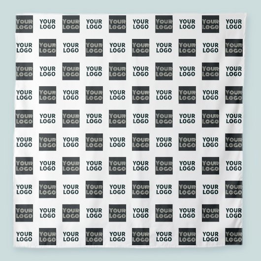 2 Logo's eenvoudige herhalende Logo | Wit Wandkleed