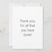 2 Logo's eenvoudige herhalende Logo | Zwart Bedankkaart (Achterkant)