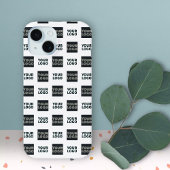 2 Logo's Eenvoudige Herhalende Logo's | Wit iPhone 15 Case