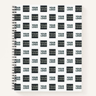 2 Logo's Eenvoudige Herhalende Logo's Wit Notitieboek