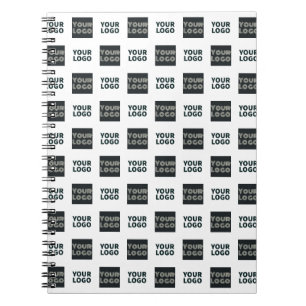2 Logo's Eenvoudige Herhalende Logo's   Wit Notitieboek