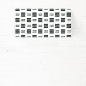 2 Logo's Eenvoudige Herhalende Logo's | Wit Spandoek (Insitu)