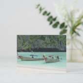 2 Longtail boats - Phi Phi Islands, Thailand Briefkaart (Staand voorkant)