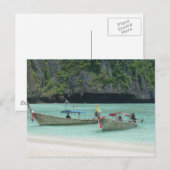 2 Longtail boats - Phi Phi Islands, Thailand Briefkaart (Voorkant / Achterkant)