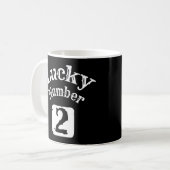 2 - Lucky Number 2 Luck Koffiemok (Voorkant links)