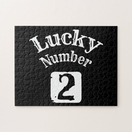 2 - Lucky Number 2 Luck Legpuzzel (Horizontaal)