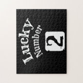 2 - Lucky Number 2 Luck Legpuzzel (Verticaal)