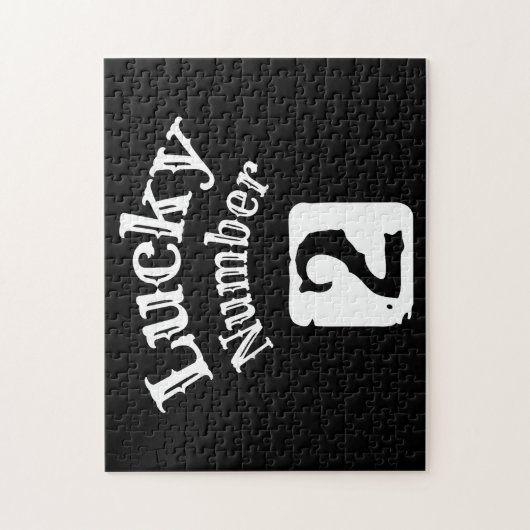 2 - Lucky Number 2 Luck Legpuzzel (Verticaal)