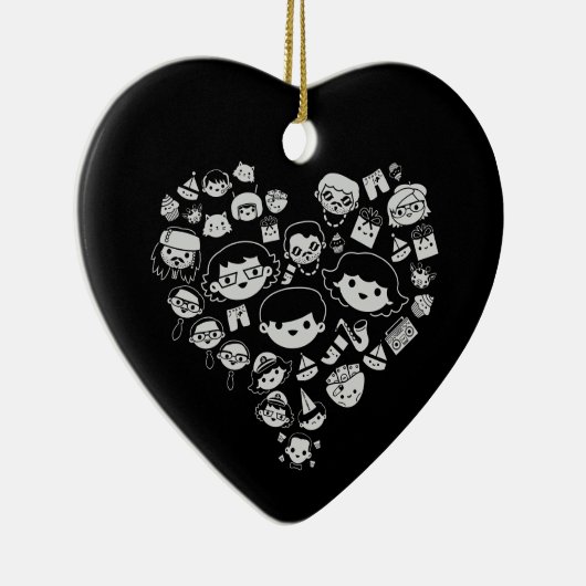 2 Luv. Keramisch Ornament (Rechts)