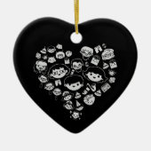 2 Luv. Keramisch Ornament (Voorkant)