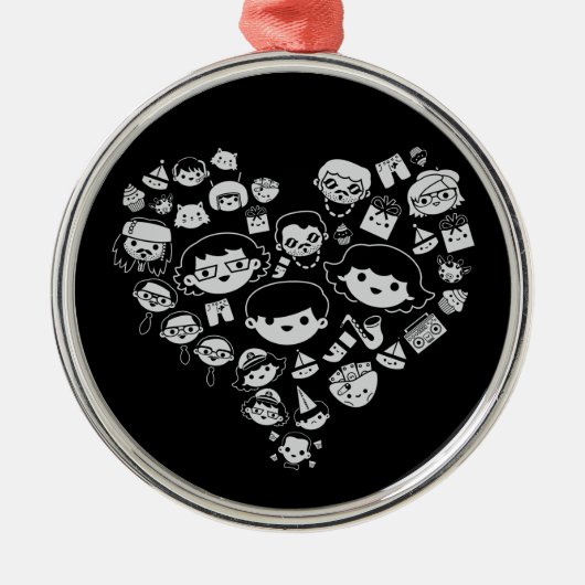 2 Luv. Metalen Ornament (Voorkant)