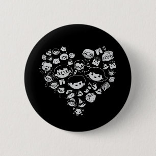 2 Luv. Ronde Button 5,7 Cm