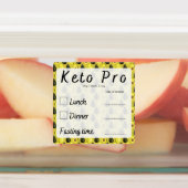 2 maaltijden per dag voor het plannen van de stick labels (Aangebracht)