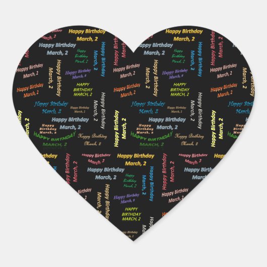 2 maart Sticker (Voorkant)