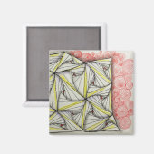 2"Magneet w/Original Art Magneet (Voorkant / Achterkant)