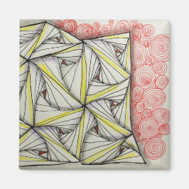 2"Magneet w/Original Art Magneet