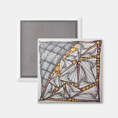 2"Magneet w/Original Art Magneet (Voorkant / Achterkant)