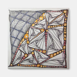 2"Magneet w/Original Art Magneet