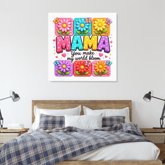 #2 Mama Canvas Afdruk (Insitu (Slaapkamer))