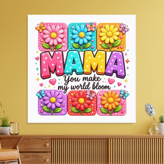 #2 Mama Canvas Afdruk (Insitu (Woonkamer))