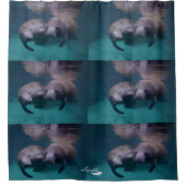 2 Manatee Friends douchegordijn (Voorkant)