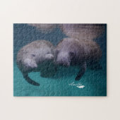 2 Manatee Friends puzzle Legpuzzel (Horizontaal)
