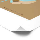 2 mannen bij praattafel perfect poster (Hoek)