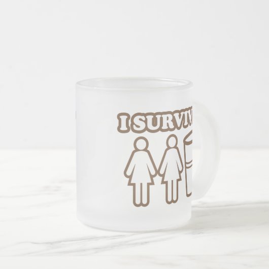 2 Meisjes 1 Cup Matglas Koffiemok (Voorkant rechts)