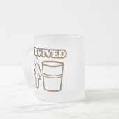 2 Meisjes 1 Cup Matglas Koffiemok (Voorkant links)