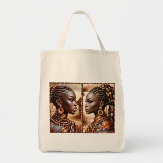 2 meisjes stam tote bag (Voorkant)