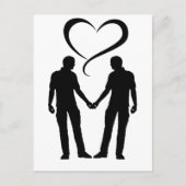 2 men with love | Gay men Pride Briefkaart (Voorkant)