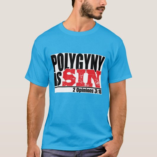 2 Meningen 3:16 re Polygyny T-shirt (Voorkant)