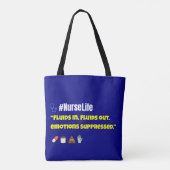 2 mg toegediend. Nu dweil ik het op - grappig Tote Bag (Achterkant)