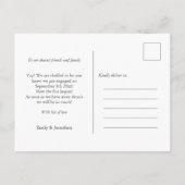 2 minder vissen in Zee Foto Verloving Aankondiging (Achterkant)