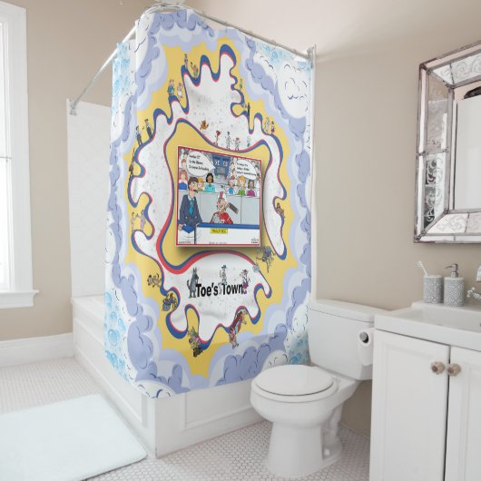 2 Minutes For Hooking | Literal Wordplay Douchegordijn (In situ)