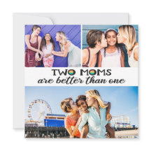 2 moeders zijn beter dan één moedersdag fotokaart