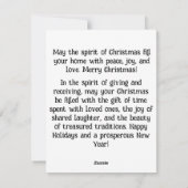 2.	Moge uw huis gevuld zijn met de warmte  Feestdagenkaart (Achterkant)