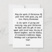 2.	Moge uw huis gevuld zijn met de warmte  Feestdagenkaart (Achterkant)