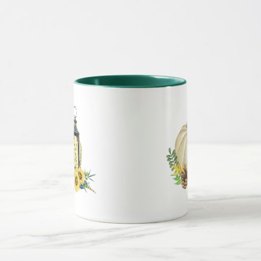 #2 | Mok witte pompoenen Herfst koffie (Midden)