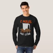 2 Moles per liter proefdierchemie T-shirt (Voorkant volledig)