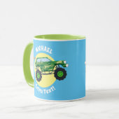 2 Monster Trucks, Naam & Bericht Mok (Voorkant links)