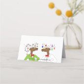 2 Moose Holiday Place Card Plaatskaartje (Achterkant)