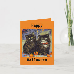 2 Moppige Kittens Halloween Kaart