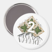 2 Mountain Warrior Fort Carson Koelkastmagneet Magneet (Voorkant / Achterkant)
