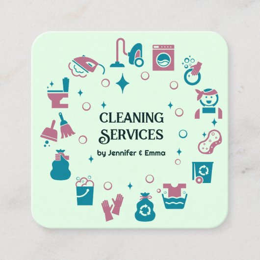 2 Naam Cleaner Visitekaartje (Voorkant)