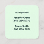 2 Naam Cleaner Visitekaartje (Achterkant)