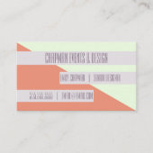 2 Naam Kaart | Modern geometrisch kleurenblok Visitekaartje (Voorkant)